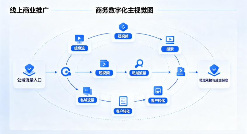 都江堰市线上商业推广怎么做？全域流量闭环搭建与低成本转化实战指南
